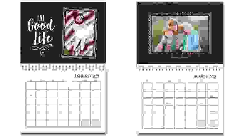 calendars side by side on white background