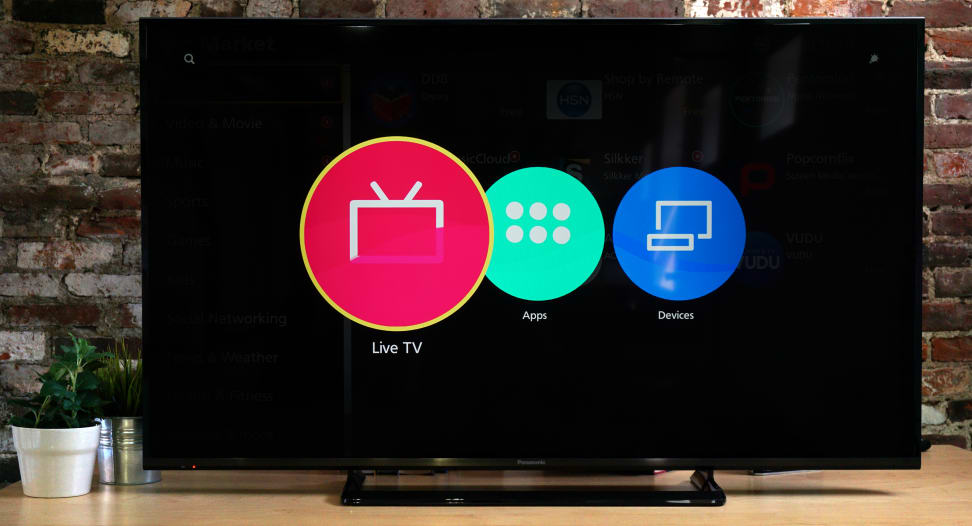 Panasonic TC-50CX600U Smart Platform Home Screen