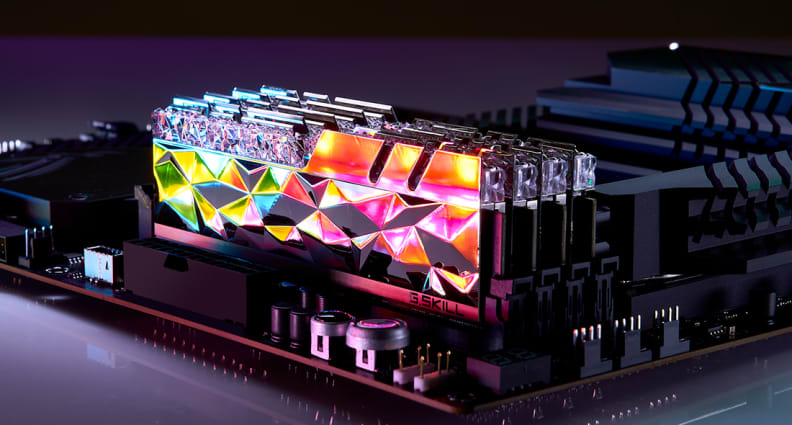 A shot of bejeweled RAM.