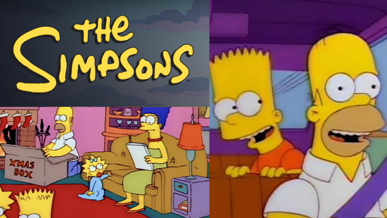 Several stills from the television show The Simpsons