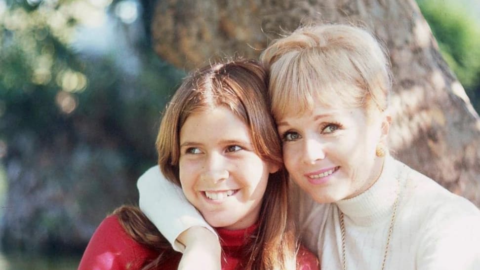 Carrie Fisher and Debbie Reynolds in a still from Bright Lights