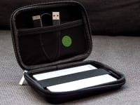 The Toshiba Canvio Slim II hard drive and Case Logic QHDC-101 hard drive case