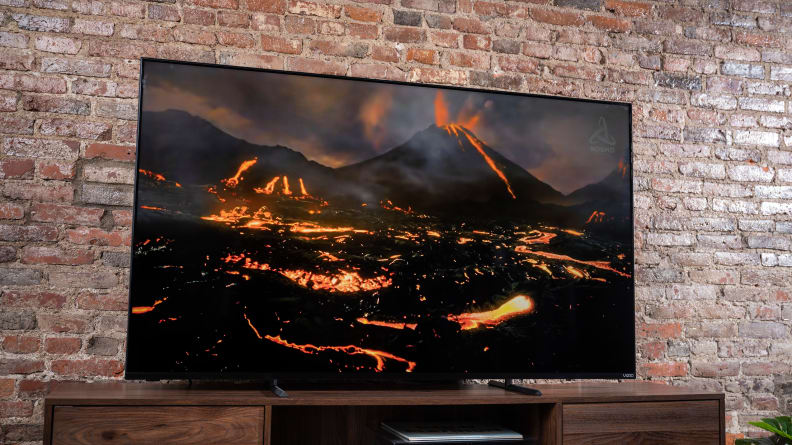 The Vizio P-Series Quantum (2021) displaying 4K content in a living room setting
