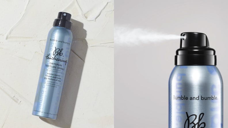 The Bumble and Bumble Thickening Dryspun Volume Texture Spray.
