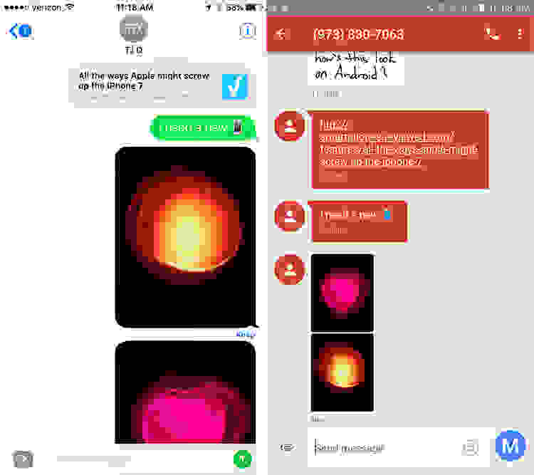 iMessage rich links and Digital Touch animations on Android
