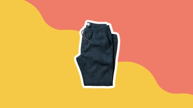 folded black pants