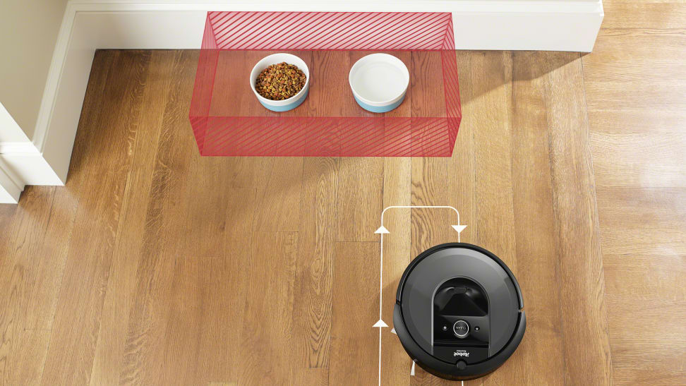 The latest generation of iRobot Roombas all have virtual barrier
