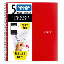 Product image of Five Star 5-Subject Spiral Notebook