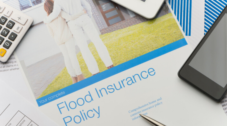 Image of flood insurance paperwork