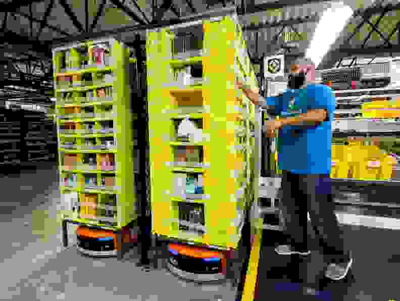 An Amazon fulfillment center