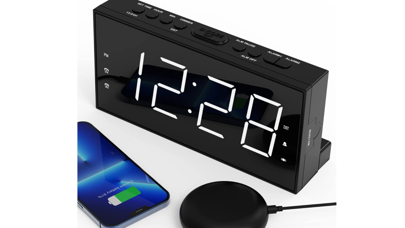 The OnLyee Loud Alarm Clock on a white background