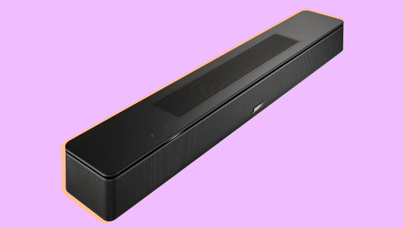 Product shot of the Bose Smart Soundbar 600 Dolby Atmos sound bar.