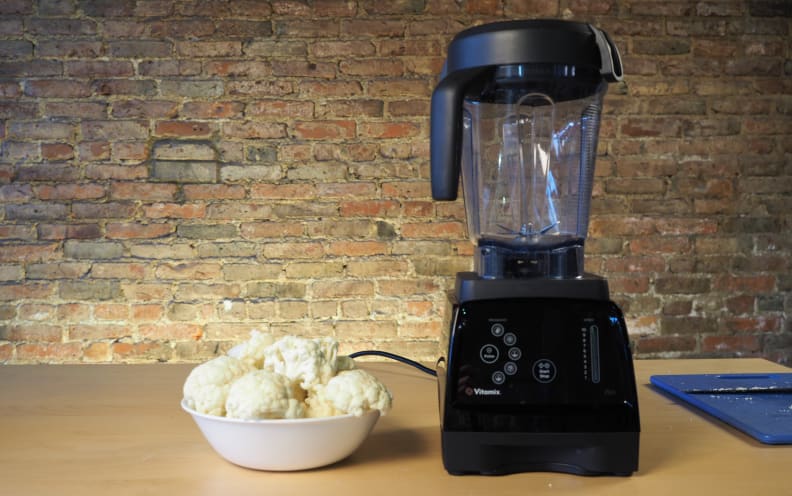 Cauliflower beside blender