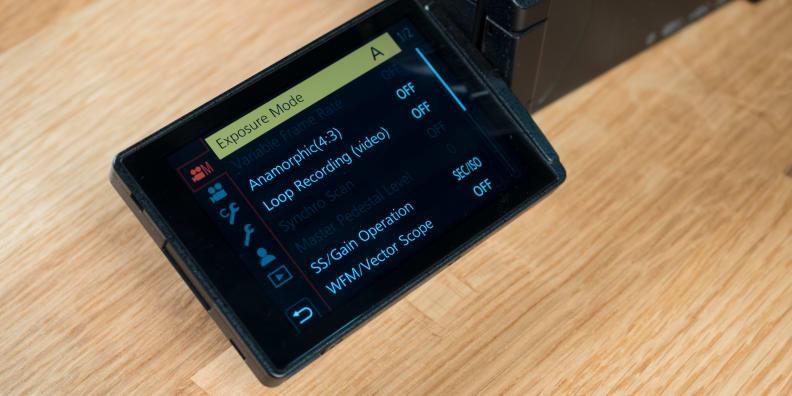 Panasonic Lumix GH5 screen