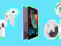 Apple AirPods Pro, Apple AirTags, Apple iPad.