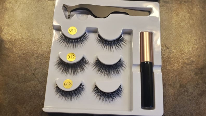 Three pairs of magnetic Coolours eyelashes