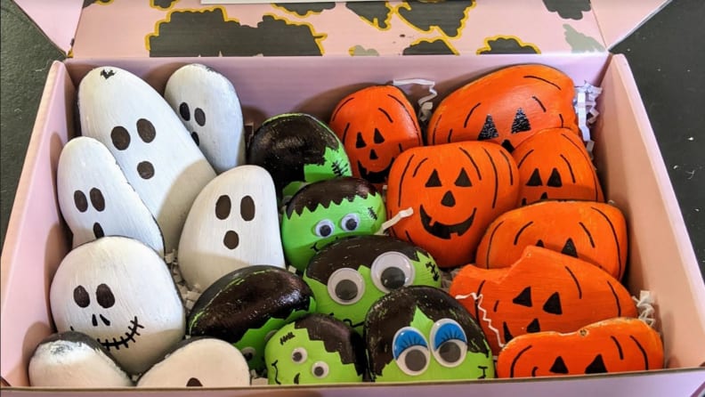 Painted Halloween rocks