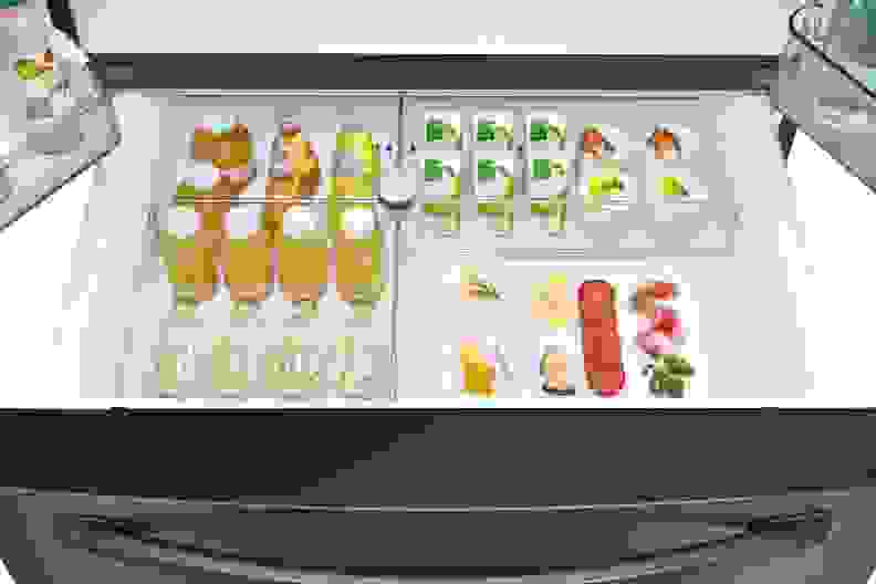 The FlexZone drawer in a Samsungc refrigerator