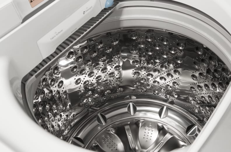 The bubbles on the side of the drum lessen the blows to your laundry.