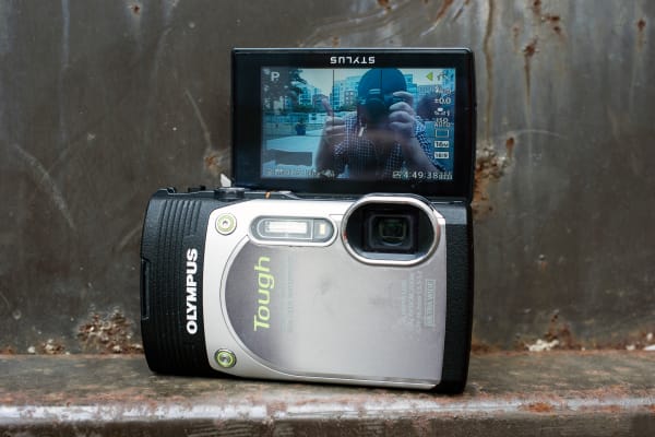 The TG-850 is the only "tough" camera in the world with a 180 degree tilt LCD.