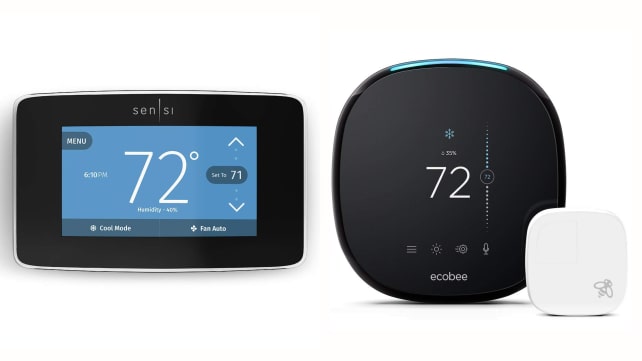 Emerson Sensi and ecobee4 smart thermostats