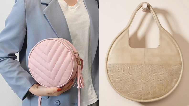 Circle purses from Shein and Anthropologie