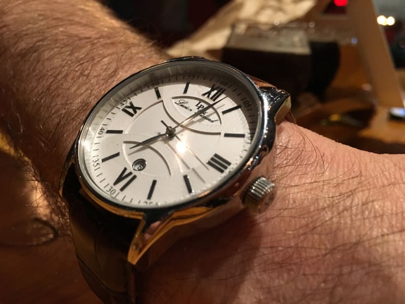 iPhone 6s wristwatch closeup