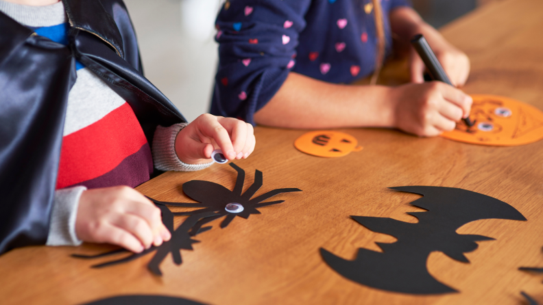 Kids doing crafts