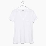 Product image of Madewell Whisper Cotton V-Neck Pocket Tee