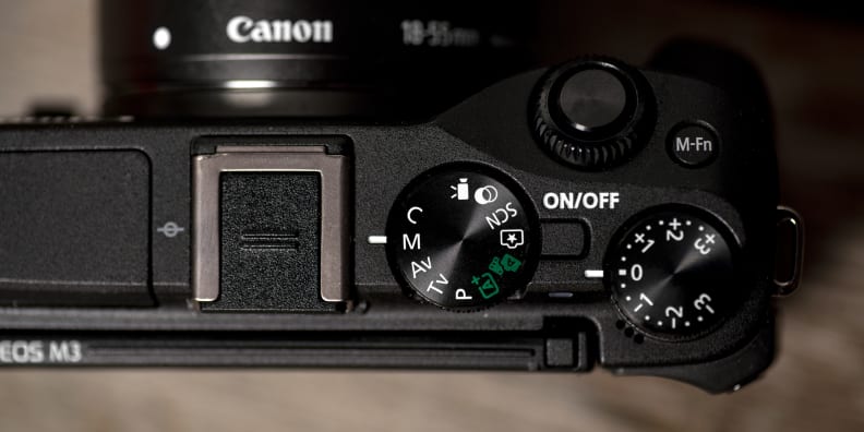 A photograph of the Canon EOS M3.
