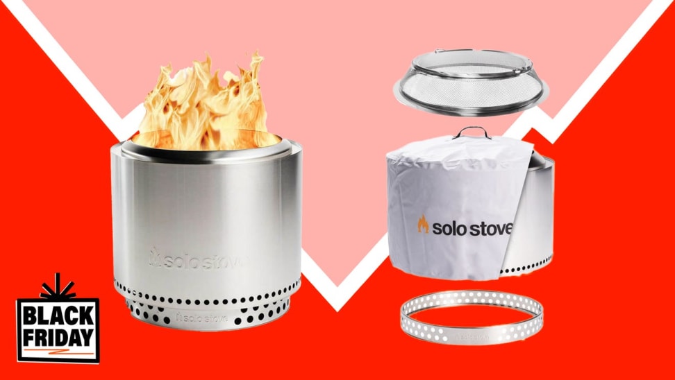 Silver solo stoves on red and pink background
