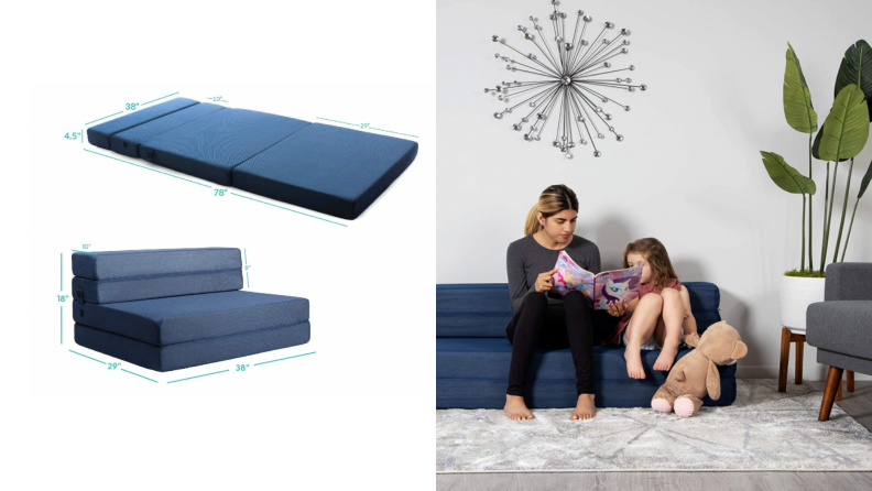 A Milliard play sofa, foldout