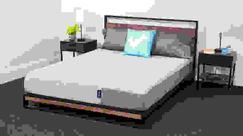 The Casper mattress in a bedroom between two nightstands
