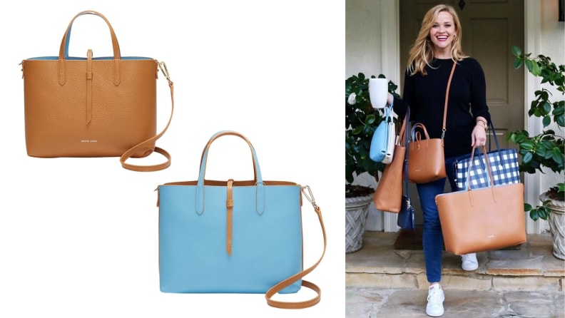 Buy leather tote bags for women at Reecee