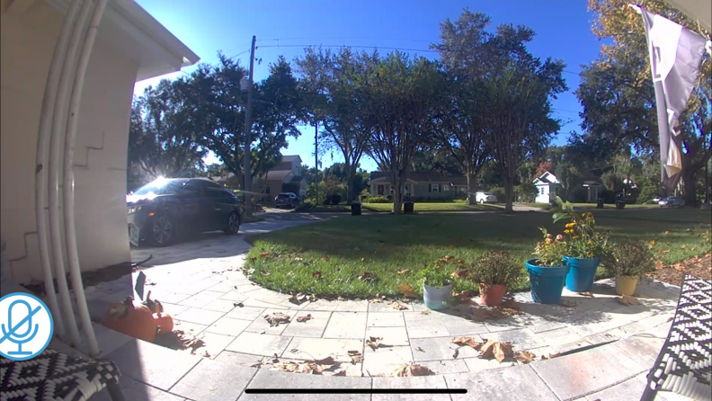 The daytime view from the Blink Video Doorbell