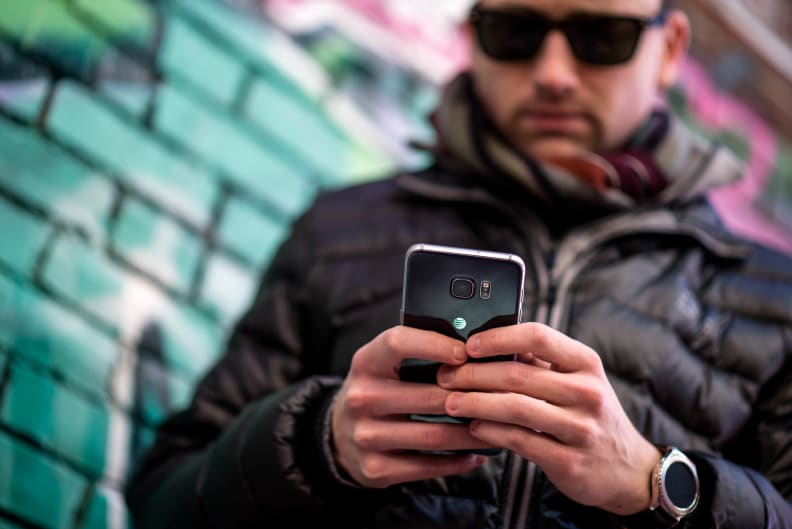 The Samsung Galaxy S6 Edge+ in use