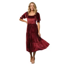 Product image of  Baltic Born Vivaldi Smocked Velvet Midi Dress