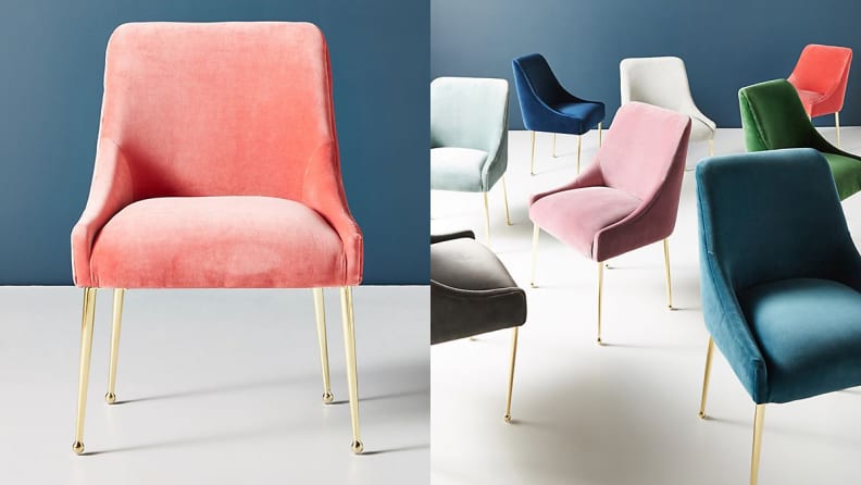 Anthropologie Velvet Elowen Chair