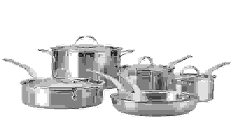The Hestan ProBond Forged Stainless Steel Ultimate Set.