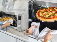 Panasonic's Home Chef countertop multi-oven can air fry, microwave, broil, and convection bake.