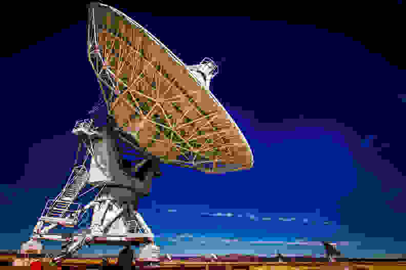 A radio telescope at the Very Large Array