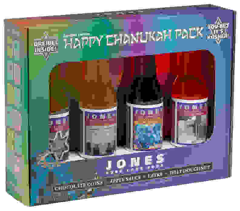 The Jones Soda Hanukkah Pack, including Latke Soda.