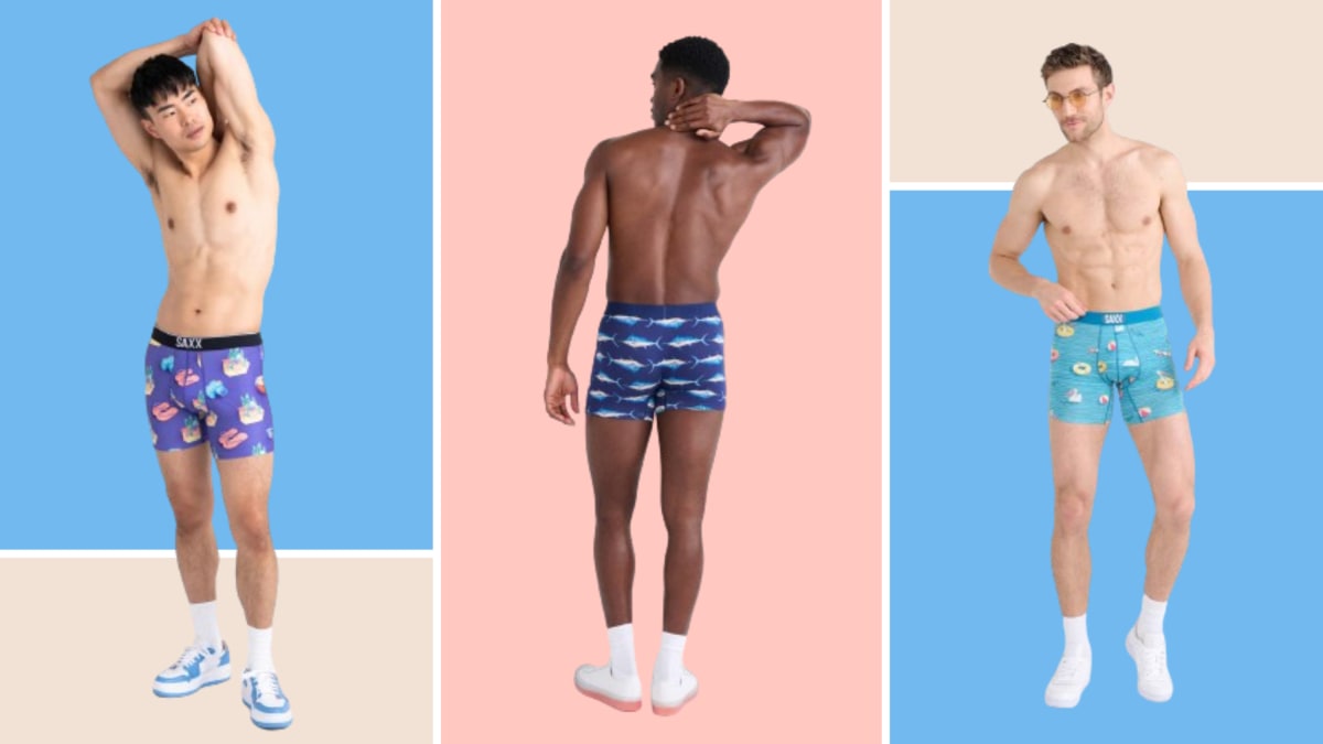 PINK HERO New Boxers Features Ocean style Print Men's Boxer Shorts
