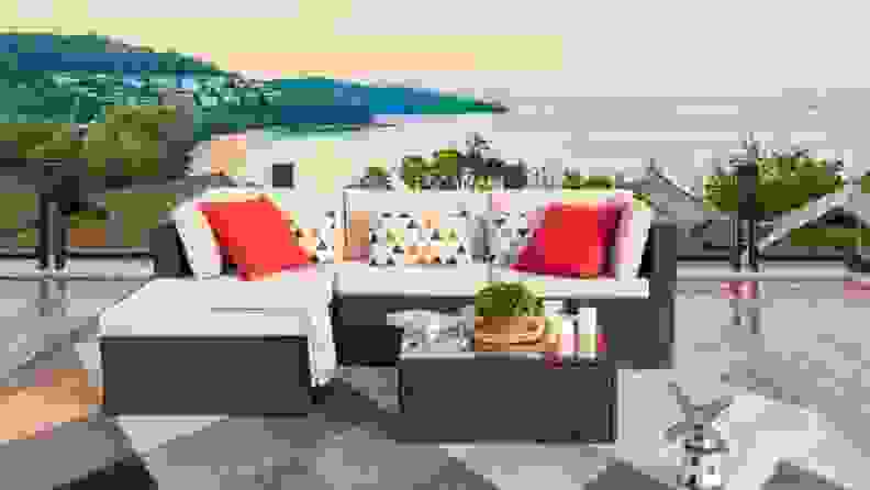 Devoko All Weather Outdoor Sectional Sofa Set