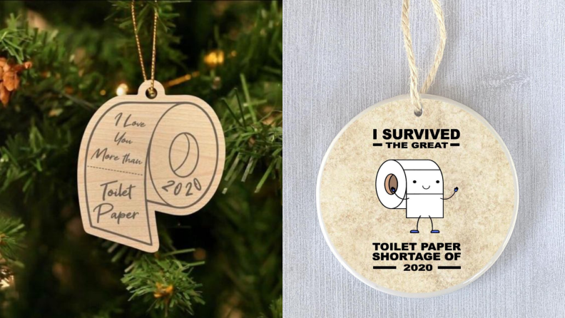 Toilet paper shortage Christmas ornaments