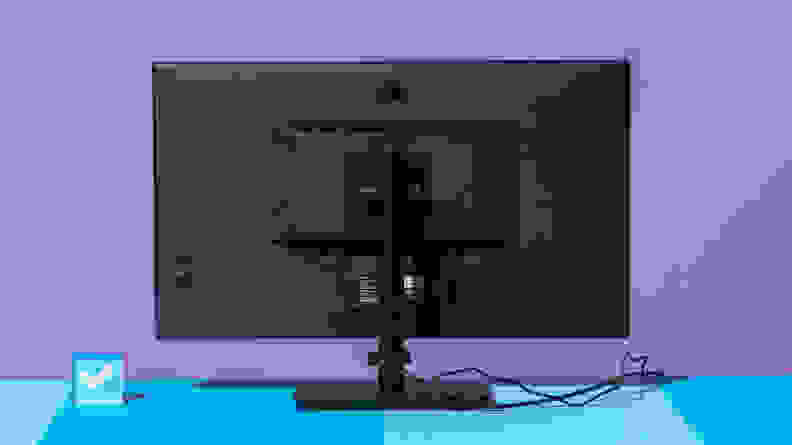 The back of the monitor showing off the stand.
