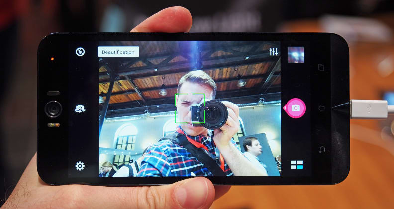 The Selfie boasts an 88-degree wide-angle lens around front.
