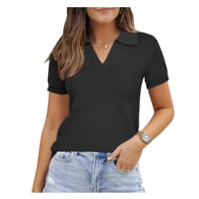 Product image of Knit Spring Summer Business Casual Lightweight Short Sleeve Sweater Pullover 