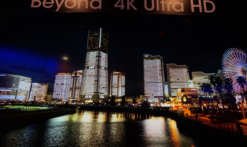 Sharp Beyond 4K Ultra HD HDR on display