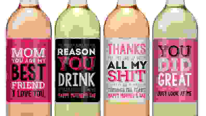 For the mom who drinks wine: Mother’s Day wine label